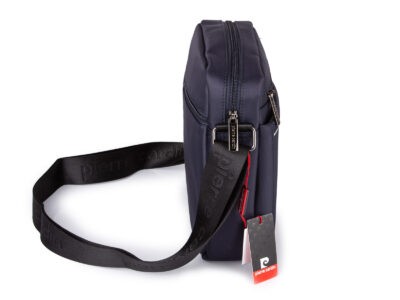 Granatowa torba męska na ramię Pierre Cardin - średnia  i wygodna na co dzień - obrazek 4