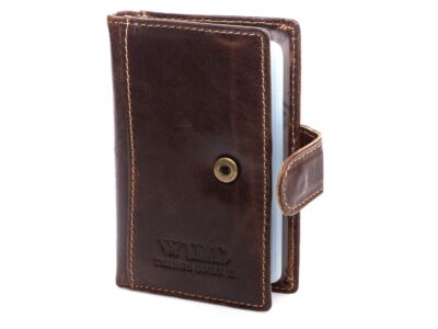 Zestaw prezentowy Wizytownik ciemno brązowy + Portfel męski ciemno brązowy z.p. - obrazek 9