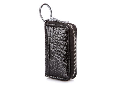 Zestaw prezentowy Etui na klucze czarne+ Portfel damski czarny - obrazek 8