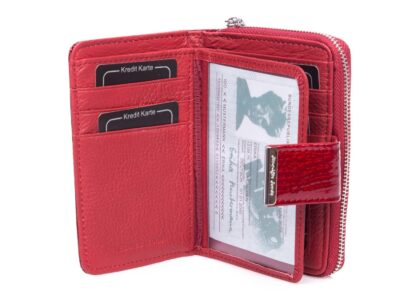 Zestaw prezentowy Etui na klucze czerwone + Portfel damski czerwony - obrazek 5