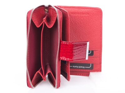 Zestaw prezentowy Etui na klucze czerwone + Portfel damski czerwony - obrazek 4