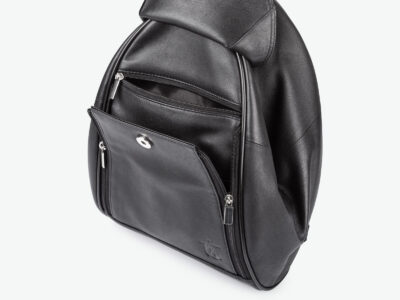 Plecak damski miejski skórzany nappa na jedno ramię poszerzany Sergej Axis - obrazek 7