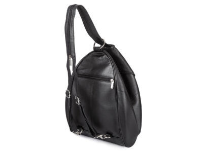 Plecak damski miejski skórzany nappa na jedno ramię poszerzany Sergej Axis - obrazek 4