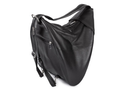 Plecak damski miejski skórzany nappa na jedno ramię poszerzany Sergej Axis - obrazek 5