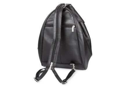 Plecak damski miejski skórzany nappa na jedno ramię poszerzany Sergej Axis - obrazek 7