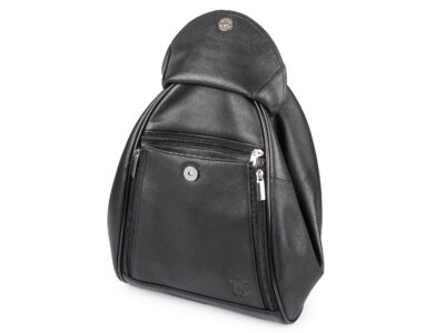 Plecak damski miejski skórzany nappa na jedno ramię poszerzany Sergej Axis - obrazek 11