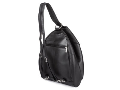 Plecak damski miejski skórzany nappa na jedno ramię poszerzany Sergej Axis - obrazek 2