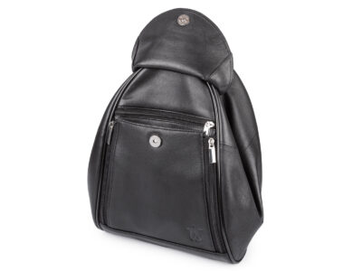 Plecak damski miejski skórzany nappa na jedno ramię poszerzany Sergej Axis - obrazek 5