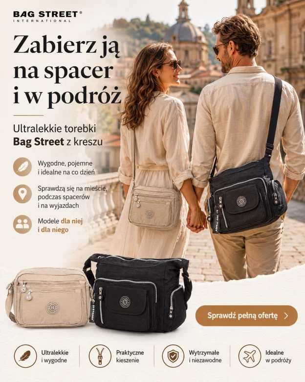 Bag Street lekkie torby z kreszu na lato i wiosnę